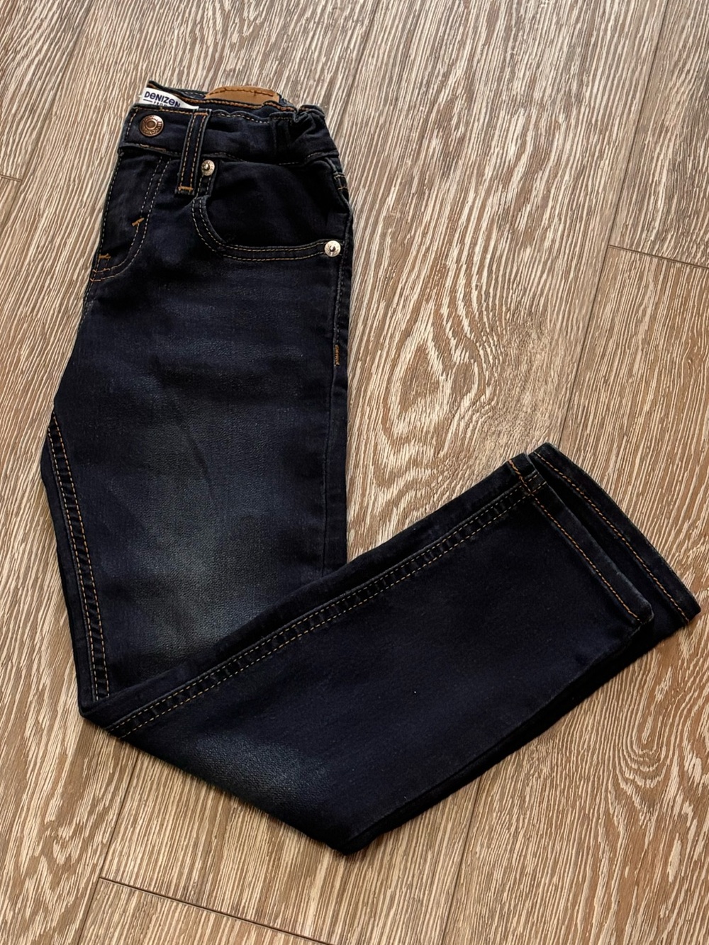 Kids Dark Blue Stretch Denim Jeans